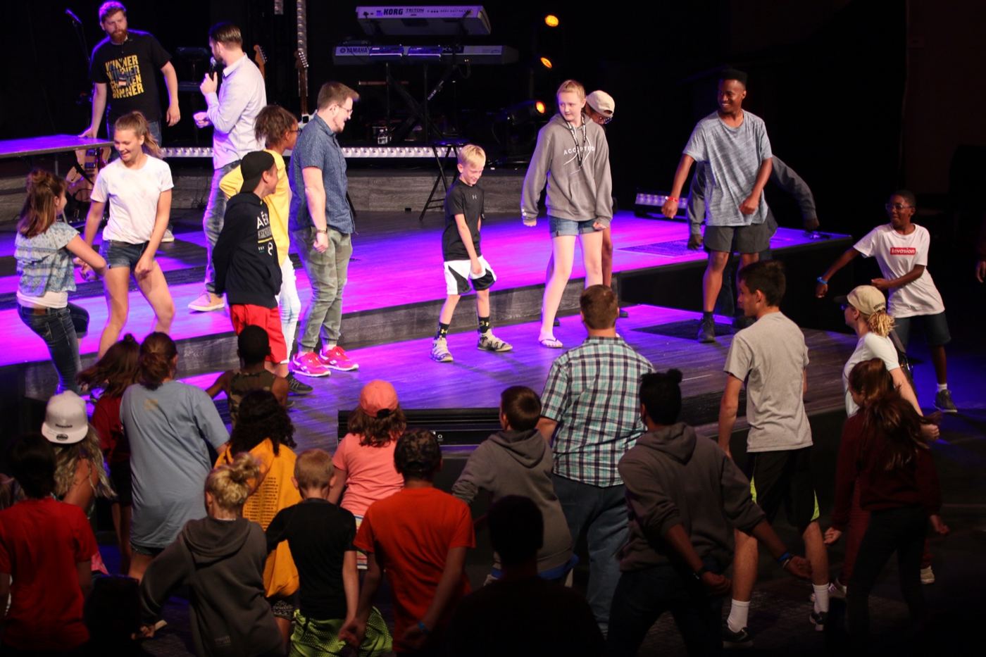 A game on the main stage