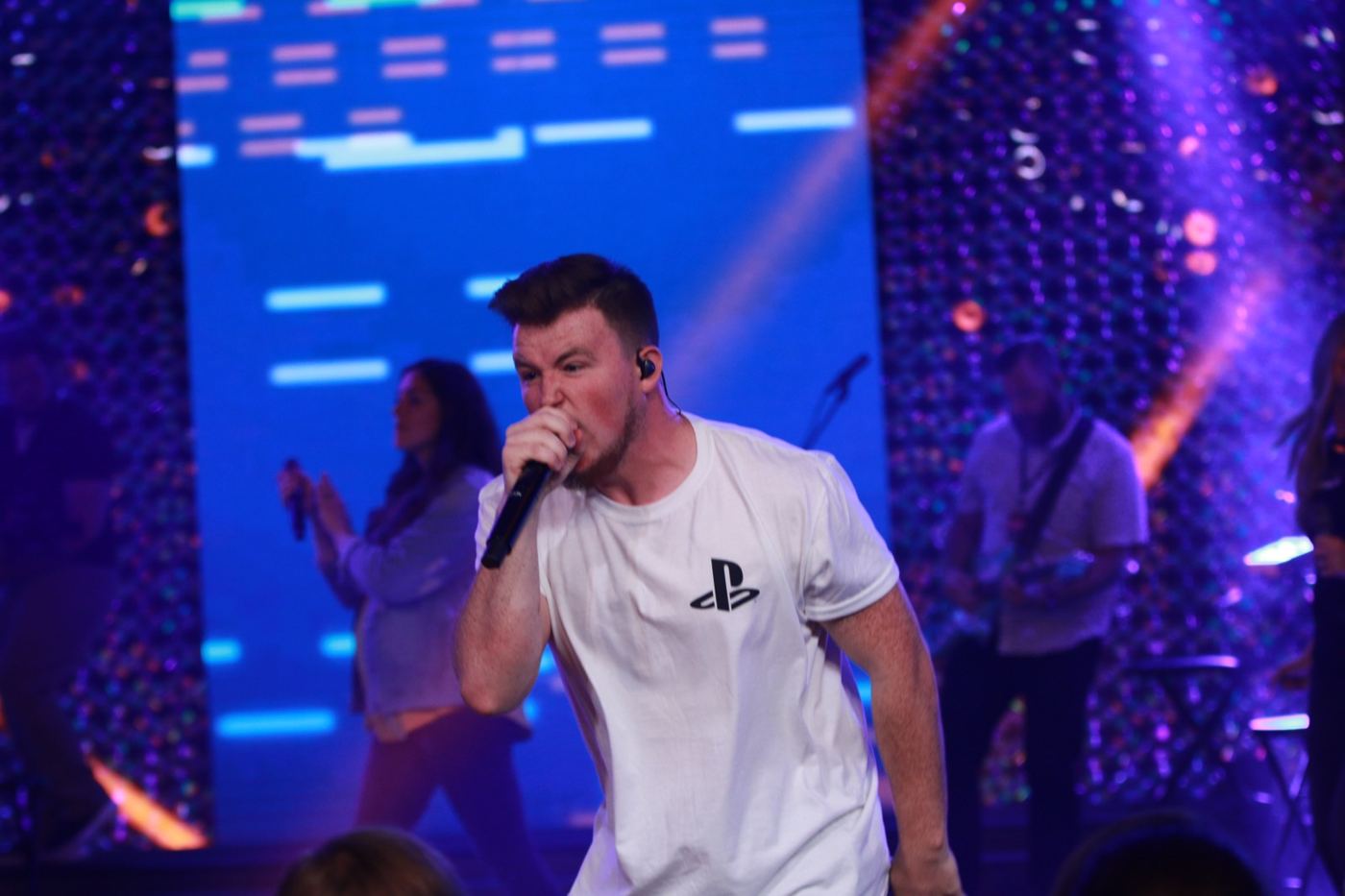 A worship leader in 2019